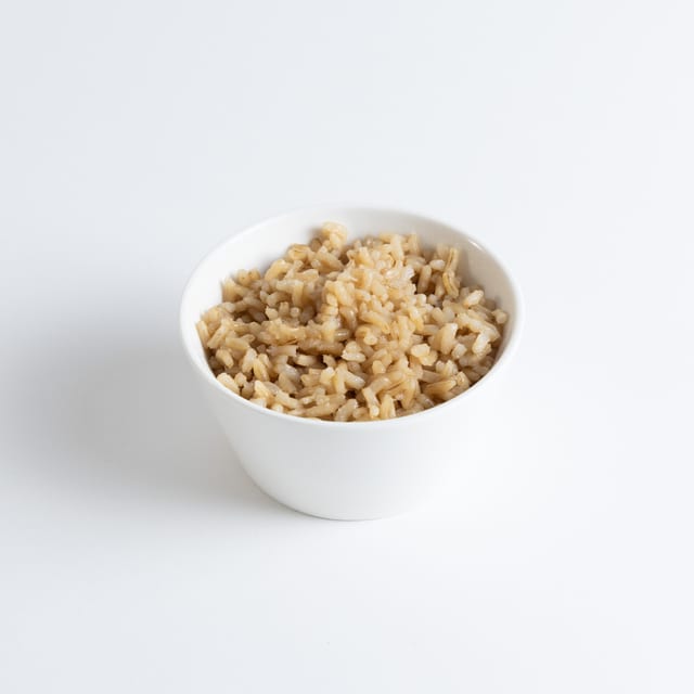 Steamed Jasmine Brown Rice.